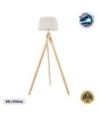 GLOBOSTAR® TRIPOD 01263 Μοντέρνο Επιδαπέδιο Φωτιστικό με Ντουί 1 x E27 AC 220-240V IP20 - Μπεζ - Μ40 x Π40 x Υ143cm